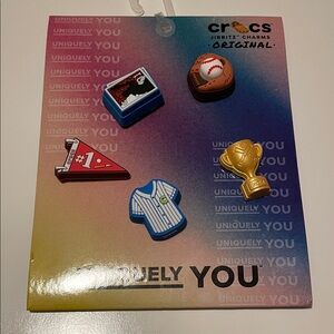 CROCS Sports Jibbitz Charms Set Basketball 5 Pack Shoe Charms NWT